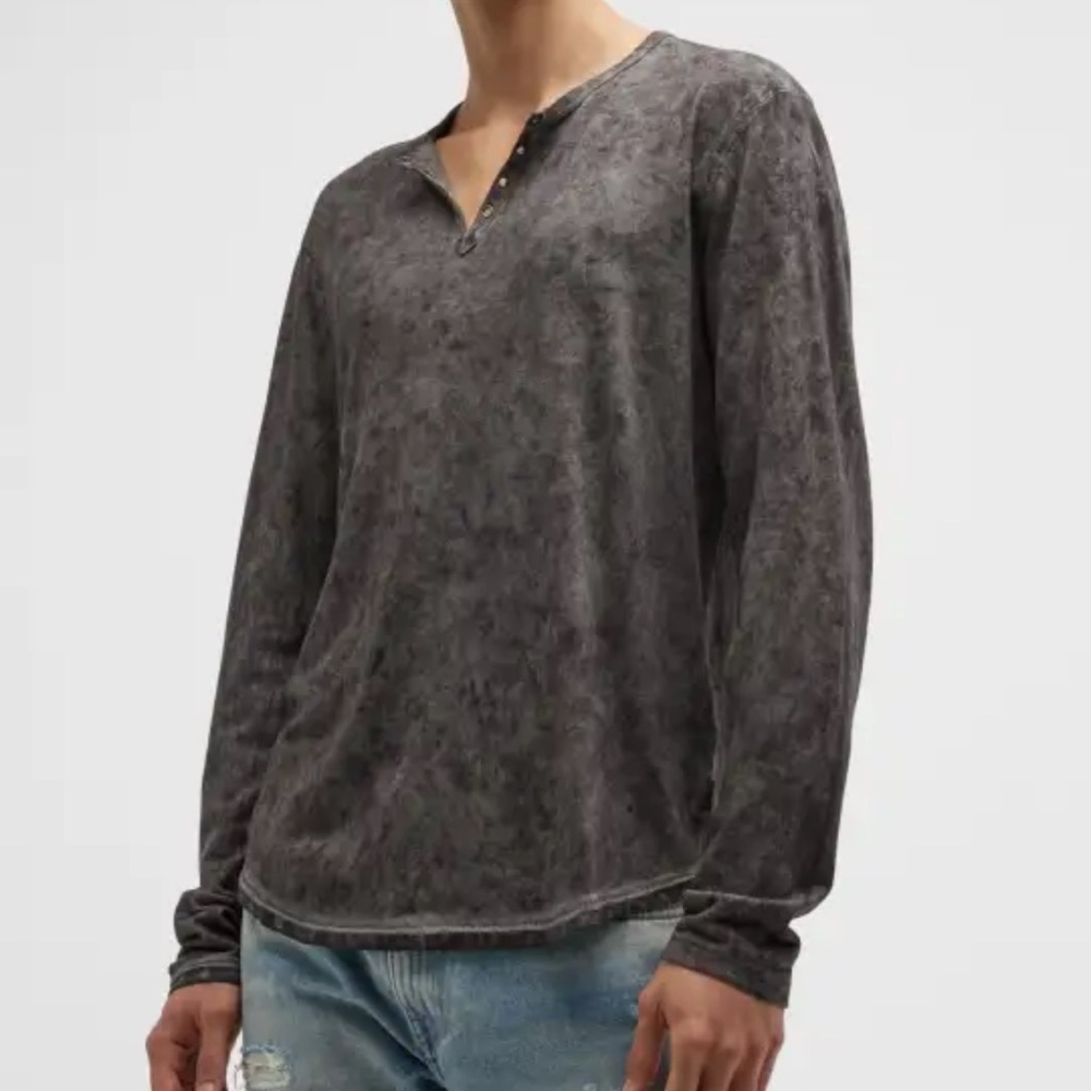 GUESS Men's Gray Long Sleeve Shirt
